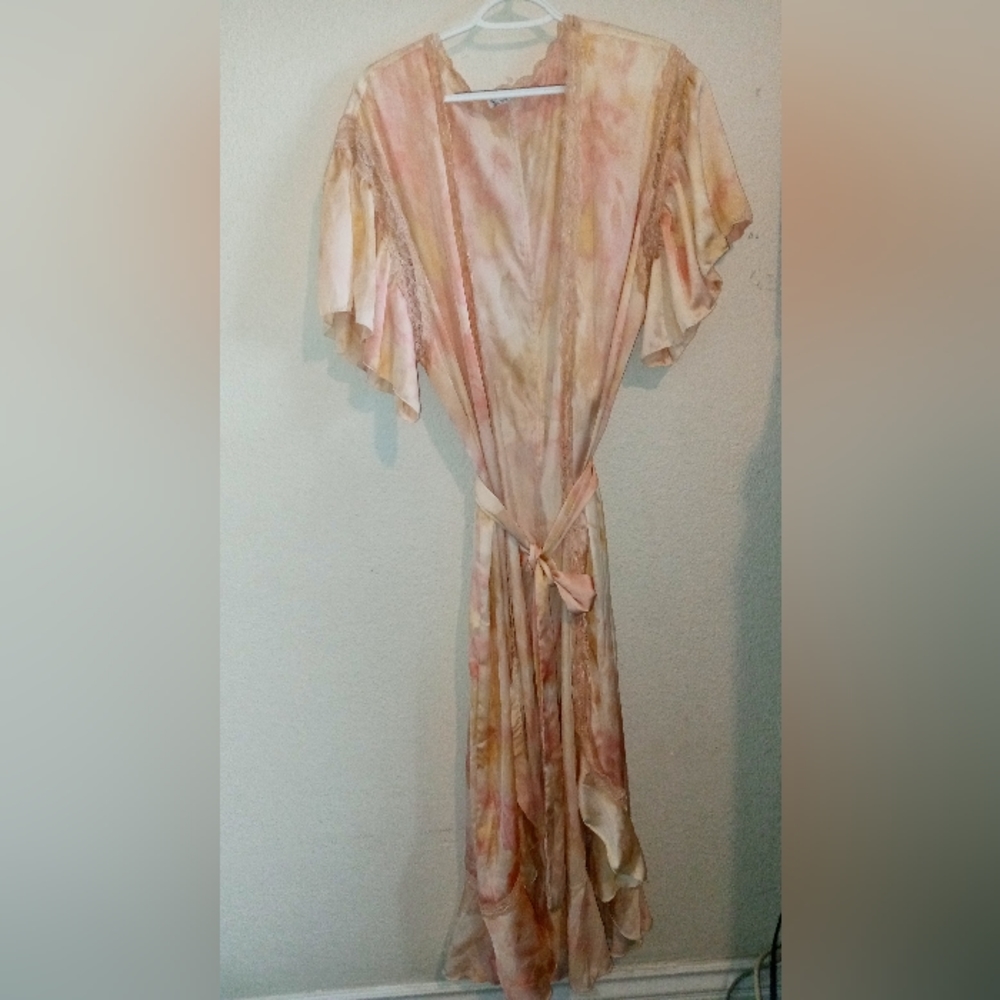 Free People Intimately Women's Moonbeams Washed Robe Size XSmall - Picture 7 of 11